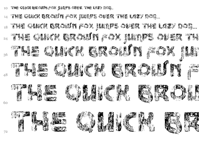 Vtks Message font waterfall